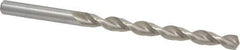 Chicago-Latrobe - Letter F 135° High Speed Steel Jobber Drill - Bright Finish, Right Hand Cut, Parabolic Flute, Straight Shank, 4-1/8" OAL, Notched Point - Industrial Tool & Supply