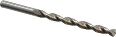 Chicago-Latrobe - Letter K 135° High Speed Steel Jobber Drill - Bright Finish, Right Hand Cut, Parabolic Flute, Straight Shank, 4-1/4" OAL, Notched Point - Industrial Tool & Supply