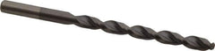Chicago-Latrobe - Letter E (1/4) 135° High Speed Steel Jobber Drill - TiCN Finish, Right Hand Cut, Parabolic Flute, Straight Shank, 4" OAL, Notched Point - Industrial Tool & Supply
