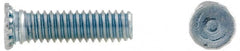 Electro Hardware - 1/4-20 Thread, 7/8" OAL, 0.062" Min Panel Thickness, Steel Captive Stud - Industrial Tool & Supply