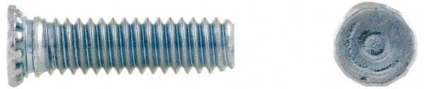 Electro Hardware - 4-40 Thread, 1/2" OAL, 0.04" Min Panel Thickness, Steel Captive Stud - Industrial Tool & Supply