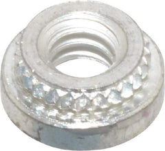 Electro Hardware - #6-32, 0.0599" Min Panel Thickness, Round Head, Broach Captive Nut - 0.281" Head Diam, 0.213" Mounting Hole Diam, 0.065" Head Height, Tin Plated Steel - Industrial Tool & Supply