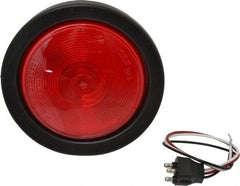 Peterson - 4" Long, 25 Watt, 2.1 Amp, Red Sealed Lighting Stop, Turn & Tail Light - 12 Volts, Includes Grommet, Light & Pigtail - Industrial Tool & Supply