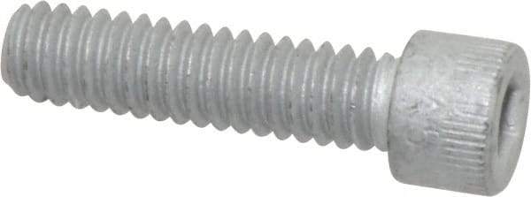 Armor Coat - 1/4-20 UNC Hex Socket Drive, Socket Cap Screw - Alloy Steel, Armor Coat Finish, Fully Threaded, 1" Length Under Head - Industrial Tool & Supply