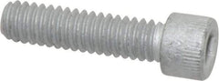 Armor Coat - 1/4-20 UNC Hex Socket Drive, Socket Cap Screw - Alloy Steel, Armor Coat Finish, Fully Threaded, 1" Length Under Head - Industrial Tool & Supply