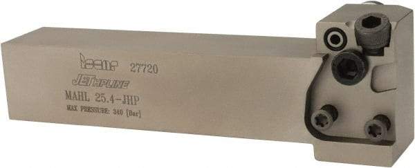 Iscar - MAH, External, Left Hand, Indexable Grooving Tool Holder - 1" Shank Height, 1" Shank Width, 5" OAL, Through Coolant - Industrial Tool & Supply