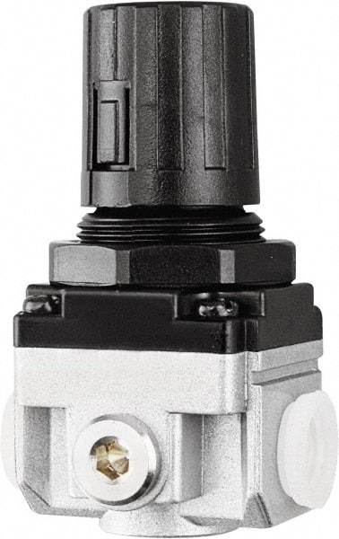 PRO-SOURCE - 1 NPT Port, 210 CFM, Heavy-Duty Regulator - 7 to 145 psi Range, 220 Max psi Supply Pressure, 1/4" Gauge Port Thread, 3.54" Wide x 6.97" High - Industrial Tool & Supply
