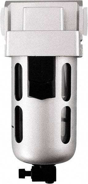 PRO-SOURCE - 1" Port, 10.24" High x 3.54" Wide, Heavy-Duty FRL Filter with Polycarbonate Bowl & Manual Drain - 230 SCFM, 145 Max psi, 140°F Max, Modular Connection, Bowl Guard, 5.6 oz Bowl Capacity - Industrial Tool & Supply