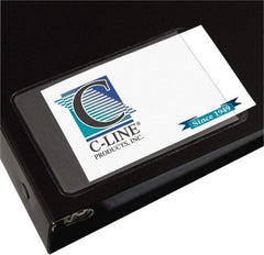 C-LINE - 10 Piece Business Card/ID Protectors - 3-1/2" High x 2" Wide - Industrial Tool & Supply