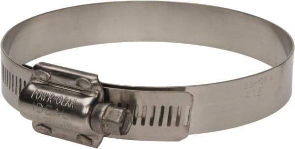 IDEAL TRIDON - SAE Size 412, 3-1/4 to 4-1/8" Diam, Stainless Steel High Torque Worm Drive Clamp - 5/8" Wide, Material Grade 304, Series 60 - Industrial Tool & Supply