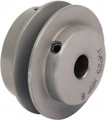TB Wood's - 5/8" Inside Diam x 5.35" Outside Diam, 1 Groove, Variable Pitched Type 1 Sheave - Belt Sections 3L, 4L, A, 5L & B, 1-7/8" Sheave Thickness, 21/32" Side Groove Thickness 11/16 to 1-1/16" Face Width - Industrial Tool & Supply