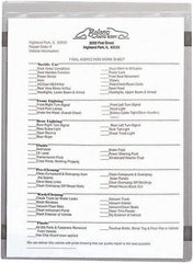 C-LINE - 15 Piece Clear Shop Ticket Holder - 11" High x 8-1/2" Wide - Industrial Tool & Supply