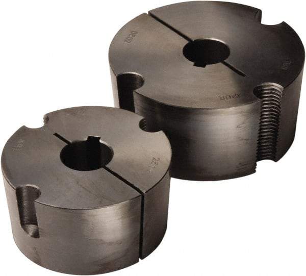 TB Wood's - 2-3/16" Bore, 5/8 Thread, 1/2" Wide Keyway, 1/4" Deep Keyway, Tapered Lock Sprocket Bushing - 4-1/4" Max Outside Diam - Industrial Tool & Supply