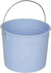 Ability One - 5 Qt, Plastic Round Blue Single Pail - Handle Included - Industrial Tool & Supply