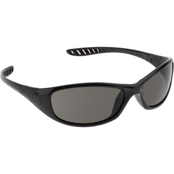 KleenGuard - Smoke Lenses, Framed Safety Glasses - Scratch Resistant, Black Nylon Frame, Size Universal, Wrap Around - Industrial Tool & Supply