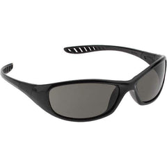 KleenGuard - Smoke Lenses, Framed Safety Glasses - Scratch Resistant, Black Nylon Frame, Size Universal, Wrap Around - Industrial Tool & Supply