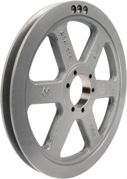 TB Wood's - 1 Groove, 1/2 to 2-1/2 Bore Diam, 19" Outside Diam, QD Bushed V Belt Sheave - 19.00 3V Diam Belt Pitch - Industrial Tool & Supply