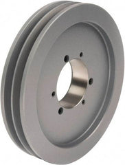 TB Wood's - 2 Groove, 1/2 to 2-1/2 Bore Diam, 8-1/2" Outside Diam, QD Bushed V Belt Sheave - 8.5 5V Diam Belt Pitch - Industrial Tool & Supply