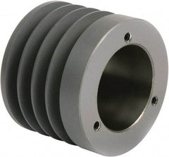 TB Wood's - 4 Groove, 1/2 to 1-15/16 Bore Diam, 4-3/4" Outside Diam, QD Bushed V Belt Sheave - 4.0 A Diam Belt Pitch - Industrial Tool & Supply