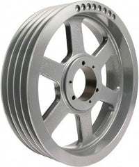TB Wood's - 4 Groove, 7/8 to 3-1/2 Bore Diam, 21.2" Outside Diam, QD Bushed V Belt Sheave - 21.2 5V Diam Belt Pitch - Industrial Tool & Supply