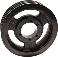 TB Wood's - 3 Groove, 1/2 to 2-1/2 Bore Diam, 11.35" Outside Diam, QD Bushed V Belt Sheave - 10.6 A Diam Belt Pitch - Industrial Tool & Supply