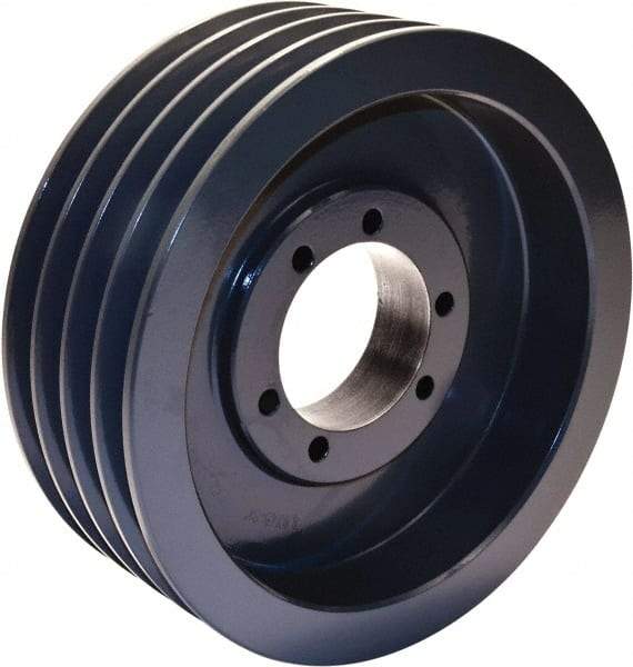 TB Wood's - 4 Groove, 7/8 to 3-1/2 Bore Diam, 11.4" Outside Diam, QD Bushed V Belt Sheave - 11.00 C Diam Belt Pitch - Industrial Tool & Supply
