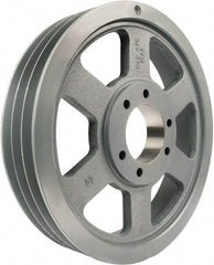 TB Wood's - 3 Groove, 7/8 to 3-1/2 Bore Diam, 16.4" Outside Diam, QD Bushed V Belt Sheave - 16.00 C Diam Belt Pitch - Industrial Tool & Supply