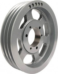 TB Wood's - 3 Groove, 1/2 to 2-15/16 Bore Diam, 11.3" Outside Diam, QD Bushed V Belt Sheave - 11.3 5V Diam Belt Pitch - Industrial Tool & Supply