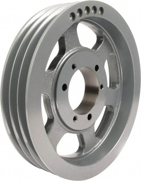 TB Wood's - 3 Groove, 7/8 to 3-1/2 Bore Diam, 24.4" Outside Diam, QD Bushed V Belt Sheave - 24.00 C Diam Belt Pitch - Industrial Tool & Supply