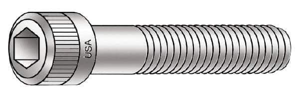 Armor Coat - 1/4-20 UNC Hex Socket Drive, Socket Cap Screw - Alloy Steel, Armor Coat Finish, Fully Threaded, 3/4" Length Under Head - Industrial Tool & Supply