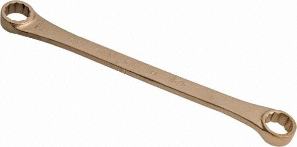 Ampco - 13/16" x 7/8" 12 Point Offset Box Wrench - Double End, 12-1/4" OAL, Aluminum Bronze - Industrial Tool & Supply