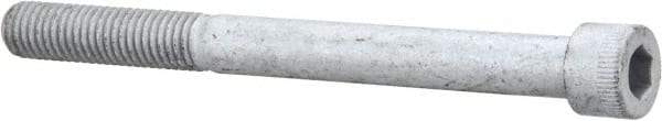 Armor Coat - 1/2-13 UNC Hex Socket Drive, Socket Cap Screw - Alloy Steel, Armor Coat Finish, Partially Threaded, 5-1/2" Length Under Head - Industrial Tool & Supply