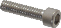 Made in USA - #2-56 UNC Hex Socket Drive, Socket Cap Screw - Grade 18-8 Stainless Steel, Uncoated, 3/8" Length Under Head - Industrial Tool & Supply