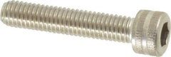Made in USA - #10-32 UNF Hex Socket Drive, Socket Cap Screw - Grade 18-8 Stainless Steel, Uncoated, 1" Length Under Head - Industrial Tool & Supply