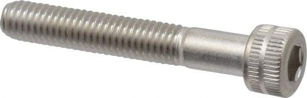 Made in USA - #10-32 UNF Hex Socket Drive, Socket Cap Screw - Grade 18-8 Stainless Steel, Uncoated, 1-1/4" Length Under Head - Industrial Tool & Supply