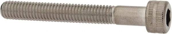 Made in USA - #10-32 UNF Hex Socket Drive, Socket Cap Screw - Grade 18-8 Stainless Steel, Uncoated, 1-1/2" Length Under Head - Industrial Tool & Supply