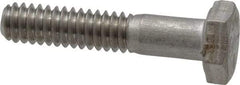 Made in USA - 1/4-20 UNC, 1-1/4" Length Under Head Hex Head Cap Screw - Grade 18-8 Stainless Steel, Uncoated, 7/16" Hex - Industrial Tool & Supply