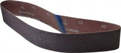 Norton - 2" Wide x 30" OAL, 40 Grit, Aluminum Oxide Abrasive Belt - Aluminum Oxide, Coarse, Coated, Series R228 - Industrial Tool & Supply