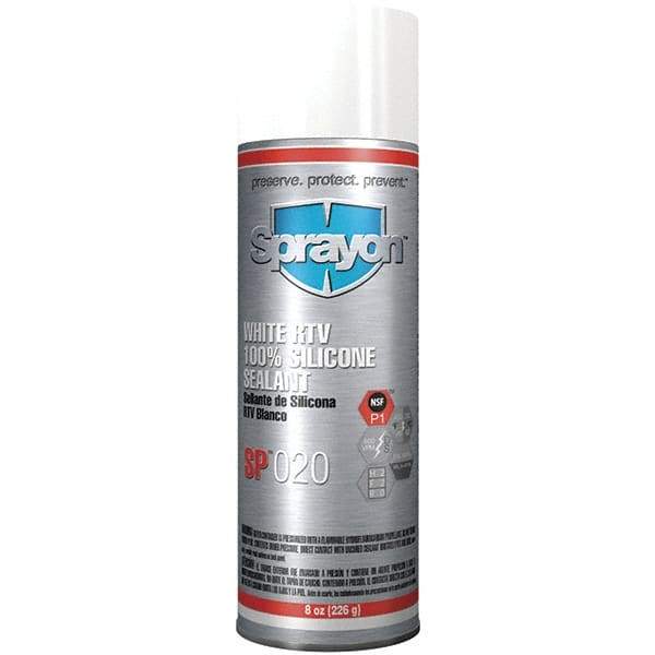 Sprayon - 8 oz Automotive Gasket Sealant - 122°F Max, White, Comes in Aerosol Can - Industrial Tool & Supply