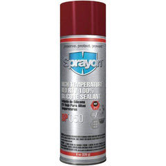 Sprayon - 8 oz Automotive Gasket Sealant - 122°F Max, Red, Comes in Aerosol Can - Industrial Tool & Supply