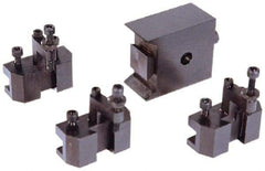 Value Collection - Series Micro Tool Post Holder & Set for 5 to 8" Lathe Swing - 4 Piece - Exact Industrial Supply