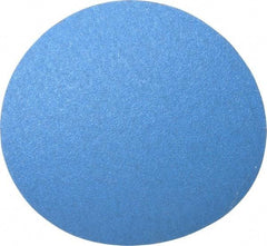 Norton - 12" Diam, 36 Grit Zirconia Alumina Adhesive PSA Disc - Very Coarse, Blue, Y Weighted Cloth Backing, Flexible - Industrial Tool & Supply