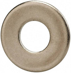 Made in USA - 3/8" Screw, Grade 300 Stainless Steel Standard Flat Washer - 0.438" ID x 1" OD, 0.064" Thick, Passivated Finish, Meets Military Specifications - Industrial Tool & Supply