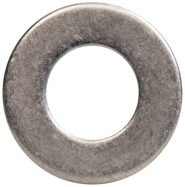 Made in USA - 7/16" Screw, Grade 300 Stainless Steel Standard Flat Washer - 0.469" ID x 0.922" OD, 0.051" Thick, Passivated Finish, Meets Military Specifications - Industrial Tool & Supply