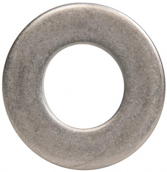 Made in USA - 5/8" Screw, Grade 300 Stainless Steel Standard Flat Washer - 0.656" ID x 1.312" OD, 0.074" Thick, Passivated Finish, Meets Military Specifications - Industrial Tool & Supply