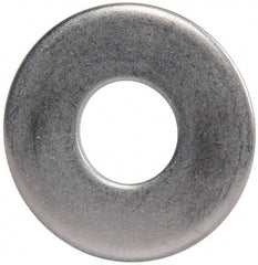 Made in USA - 5/8" Screw, Grade 300 Stainless Steel Standard Flat Washer - 0.688" ID x 1-3/4" OD, 0.108" Thick, Passivated Finish, Meets Military Specifications - Industrial Tool & Supply