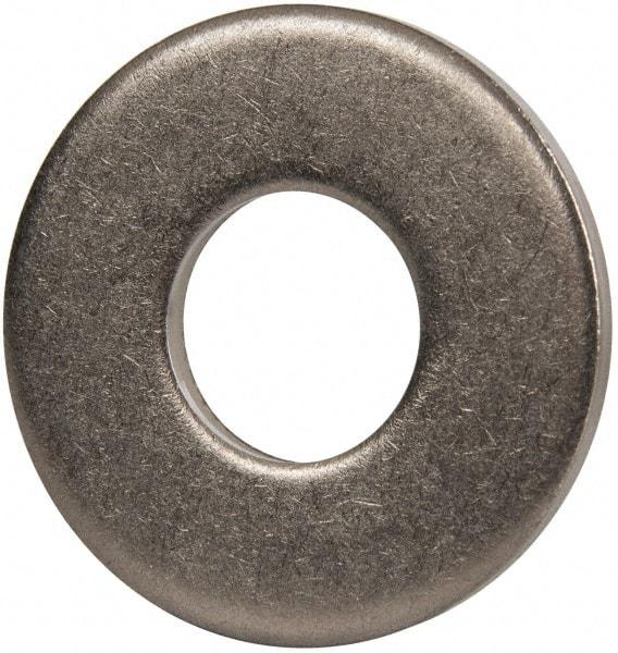 Made in USA - 7/8" Screw, Grade 300 Stainless Steel Standard Flat Washer - 0.938" ID x 2-1/4" OD, 0.136" Thick, Passivated Finish, Meets Military Specifications - Industrial Tool & Supply