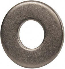 Made in USA - 7/8" Screw, Grade 300 Stainless Steel Standard Flat Washer - 0.938" ID x 2-1/4" OD, 0.136" Thick, Passivated Finish, Meets Military Specifications - Industrial Tool & Supply