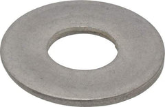 Made in USA - 1" Screw, Grade 300 Stainless Steel Standard Flat Washer - 1.062" ID x 2-1/2" OD, 0.136" Thick, Passivated Finish, Meets Military Specifications - Industrial Tool & Supply