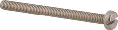 Value Collection - M3x0.50, 35mm Length Under Head Slotted Drive Machine Screw - Cheese Head, Grade 4.8 Steel, Zinc-Plated Finish, Without Washer - Industrial Tool & Supply